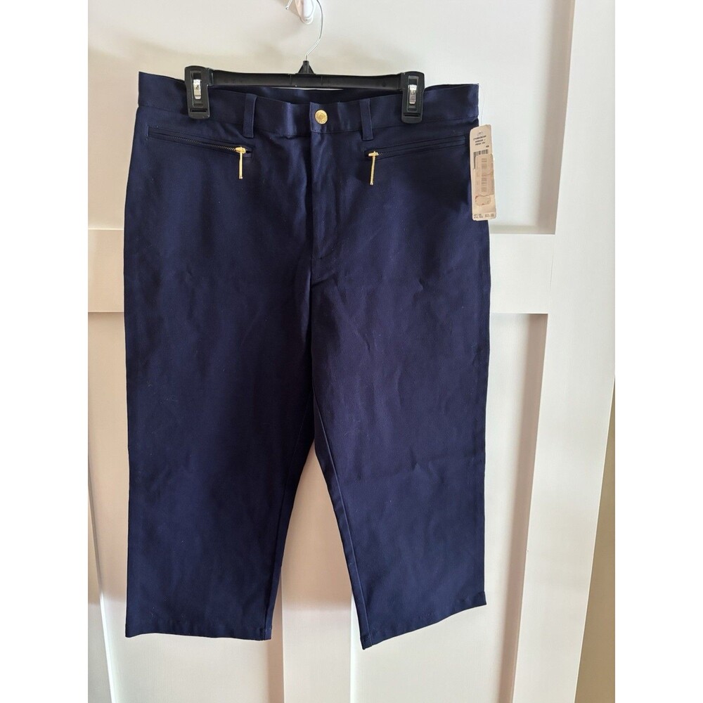 NWT  Lauren Jeans Co. Navy Capris Women’s Size 12  Classic